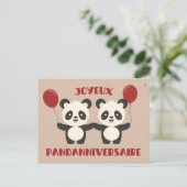 Carte Postale Joyeux pandanniversaire - jeu de mots anniversaire (Debout devant)