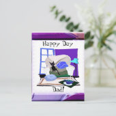 Carte postale Joyeux Papa (Debout devant)