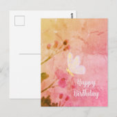 Carte Postale Joyeux papillon d'anniversaire (Devant / Derrière)