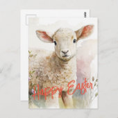 Carte Postale Joyeux Pâques (Devant / Derrière)