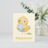 Carte Postale Joyeux Pâques ! Cute couleur d'aquarelle (Debout devant)