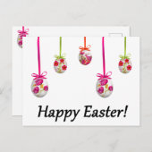 Carte Postale Joyeux Pâques ! (d'inspiration ukrainienne) (Devant / Derrière)