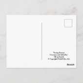 Carte Postale Joyeux Pâques joli crocus violets l'art floral (Dos)