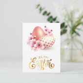 Carte Postale Joyeux Pâques. Les oeufs de Pâques. (Debout devant)