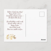 Carte Postale Joyeux Pâques. OEufs magiques de Pâques (Dos)