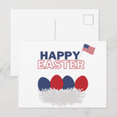 Carte Postale Joyeux Pâques USA (Devant / Derrière)