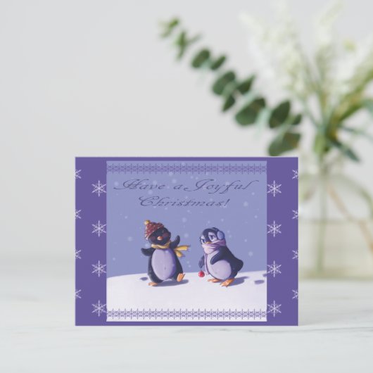 Carte postale Joyeux Penguins (Debout devant)