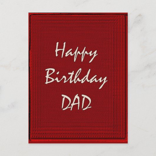 Carte Postale Joyeux père d'anniversaire (Devant)