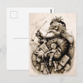 Carte Postale Joyeux Père Noël (Devant / Derrière)