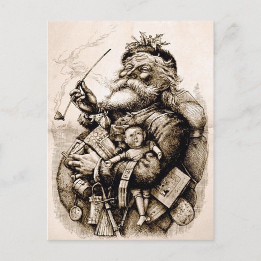Carte Postale Joyeux Père Noël (Devant)