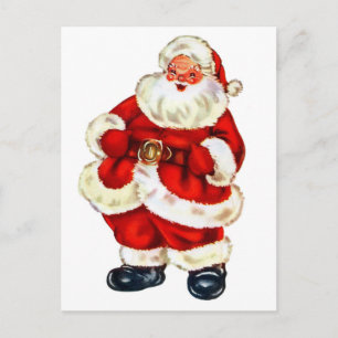 Carte Postale Joyeux Père Noël, fêtes vintage