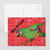 Carte Postale Joyeux perroquet (Devant / Derrière)
