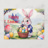 Carte Postale Joyeux petit lapin 1, Pâques (Devant)