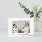 Carte Postale Joyeux petit tout, Noël, Photo de famille (Debout devant)