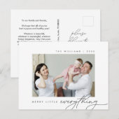 Carte Postale Joyeux petit tout, Noël, Photo de famille (Devant / Derrière)