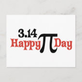 Carte Postale Joyeux Pi Day 3.14 - 14 mars (Devant)