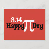 Carte Postale Joyeux Pi Day 3.14 - 14 mars (Devant)