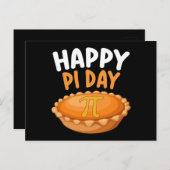 Carte Postale Joyeux Pi Day Pie Mathématiques Math arc-en-ciel (Devant / Derrière)