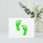 Carte Postale Joyeux pied vert (Debout devant)