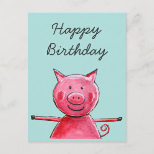 Carte Postale Joyeux porc