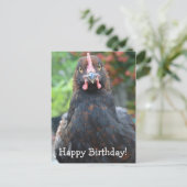 Carte Postale Joyeux poulet d'anniversaire... Voiture postale Pa (Debout devant)