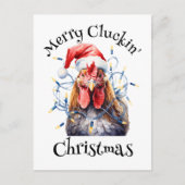Carte Postale Joyeux poulet de Noël de Cluckin (Devant)