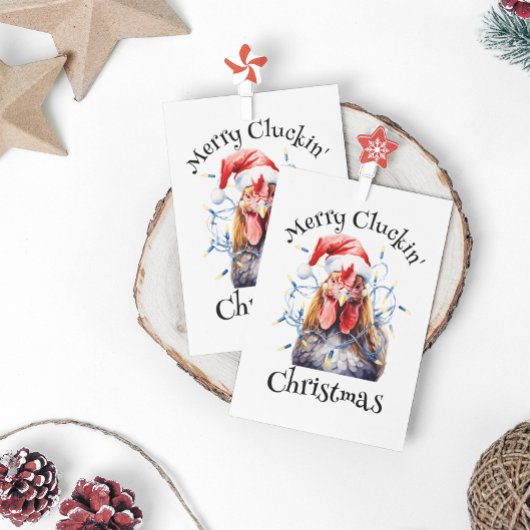 Carte Postale Joyeux poulet de Noël de Cluckin