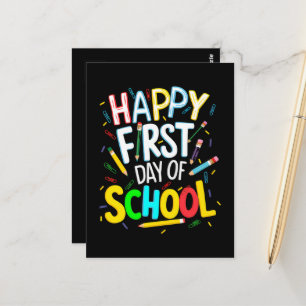 Carte Postale Joyeux premier jour de rentrée scolaire
