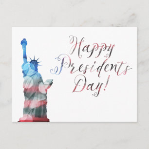 Carte Postale Joyeux Président Day liberté bokeh