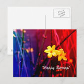 Carte Postale Joyeux Printemps (Devant / Derrière)