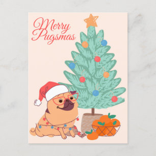 Carte Postale Joyeux Pugsmas