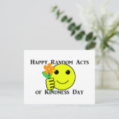 Carte Postale Joyeux Random Acts of Kindness Day (Debout devant)