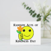 Carte Postale Joyeux Random Acts of Kindness Day (Debout devant)