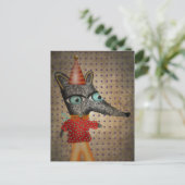 Carte Postale Joyeux Renard d'anniversaire (Debout devant)