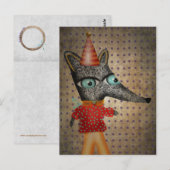 Carte Postale Joyeux Renard d'anniversaire (Devant / Derrière)