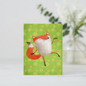 Carte Postale Joyeux Renard dansant (Debout devant)