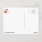 Carte Postale Joyeux Renard dansant (Dos)