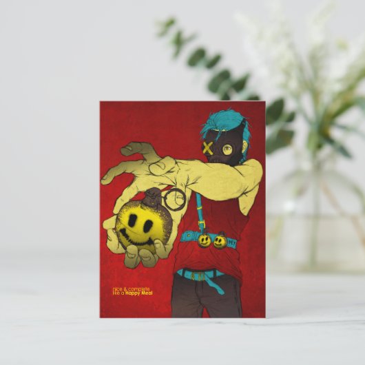 Carte Postale Joyeux repas (Debout devant)