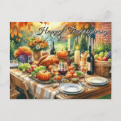Carte Postale Joyeux repas de Thanksgiving (Devant)