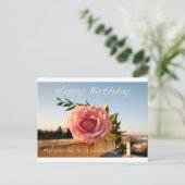 Carte Postale Joyeux Rose d'anniversaire (Debout devant)