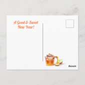 Carte Postale Joyeux Rosh Hashanah Juif Nouvel An Miel & Pomme (Dos)