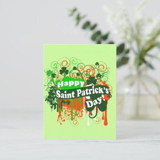 Carte Postale Joyeux Saint Patrick (Debout devant)