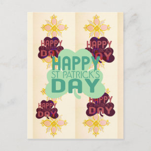 Carte Postale Joyeux Saint Patrick's Day Lovely Art Print