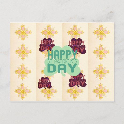 Carte Postale Joyeux Saint Patrick's Day Lovely Art Print (Devant)