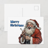 Carte Postale joyeux santa claus (Devant / Derrière)