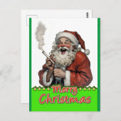 Carte Postale joyeux santa claus (Devant / Derrière)