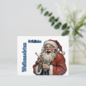 Carte Postale joyeux santa claus (Debout devant)