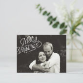Carte postale Joyeux Script de Noël (Debout devant)