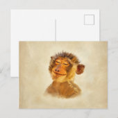 Carte Postale Joyeux singe (Devant / Derrière)