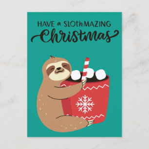 Carte postale Joyeux Slothmas